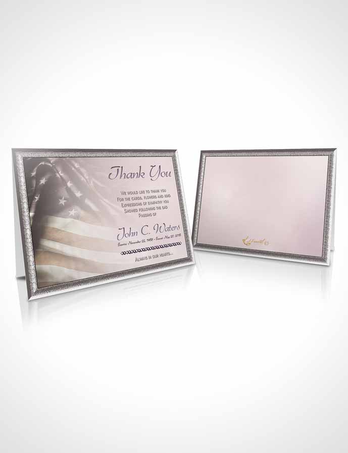 Funeral Thank You Card Template American Life Autumn Sky