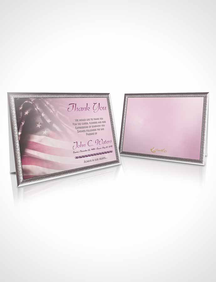 Funeral Thank You Card Template American Life Tenderness