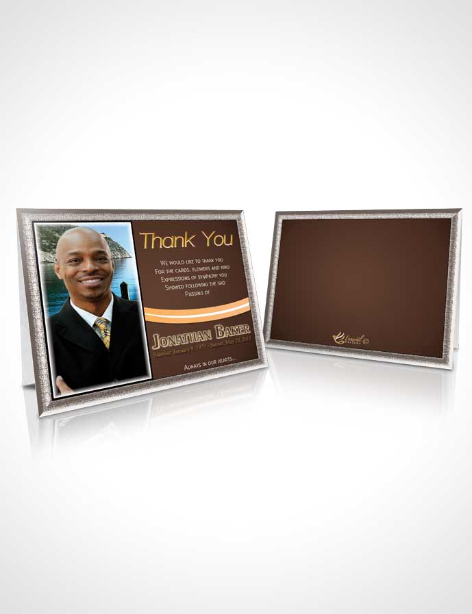 Funeral Thank You Card Template Angel Essence Journey