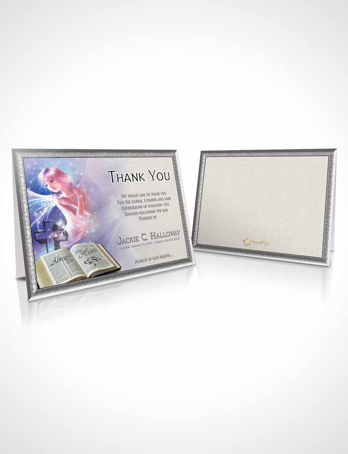 Funeral Thank You Card Template Angel in the Sky