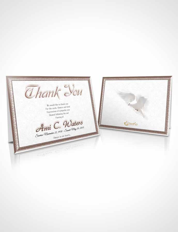 Funeral Thank You Card Template Autumn Purity