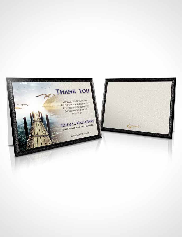 Funeral Thank You Card Template Blissful Natures Peace