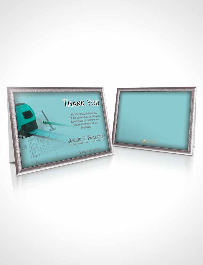 Funeral Thank You Card Template Cyan Architect