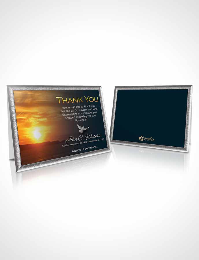 Funeral Thank You Card Template Divine Higher Power