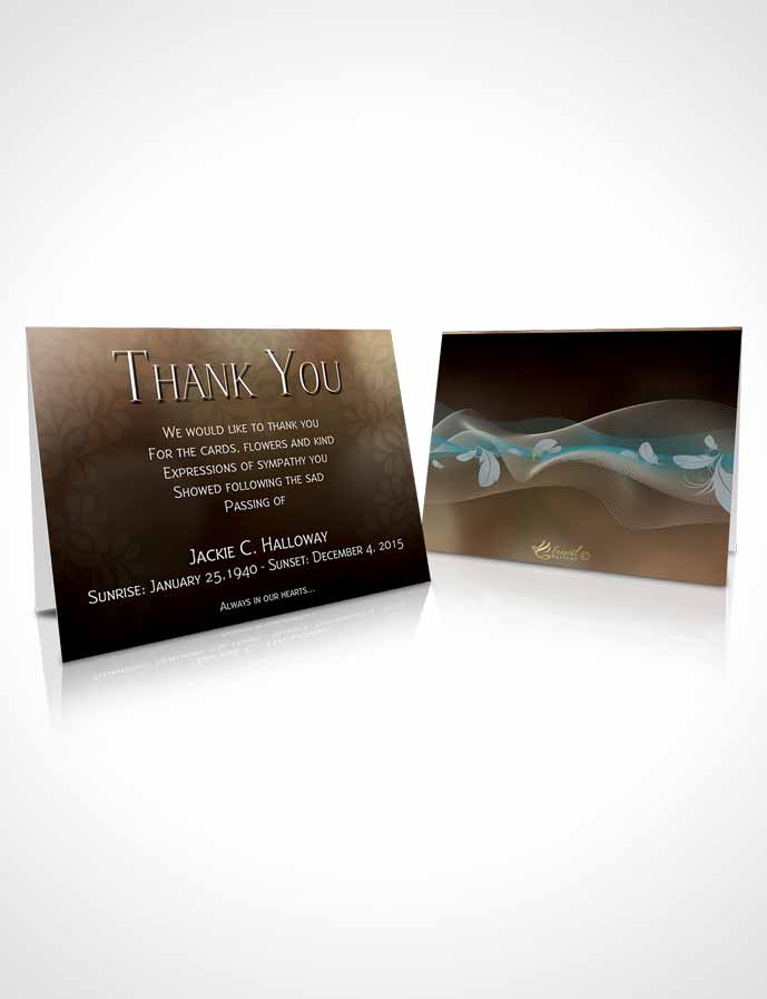 Funeral Thank You Card Template Divinity Vintage Memories
