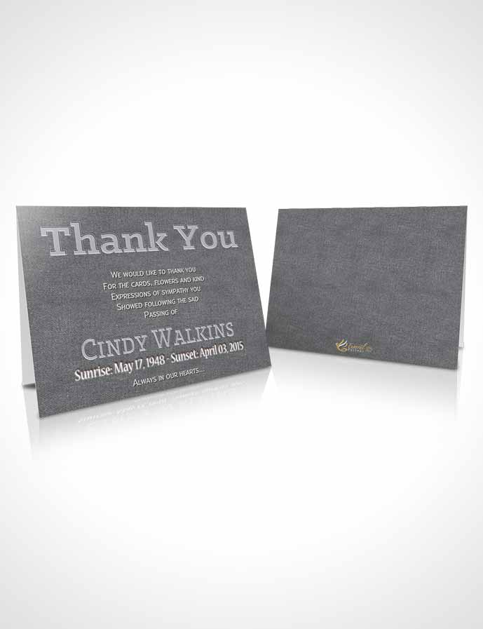 Funeral Thank You Card Template Elegant Love Elegant Black and White