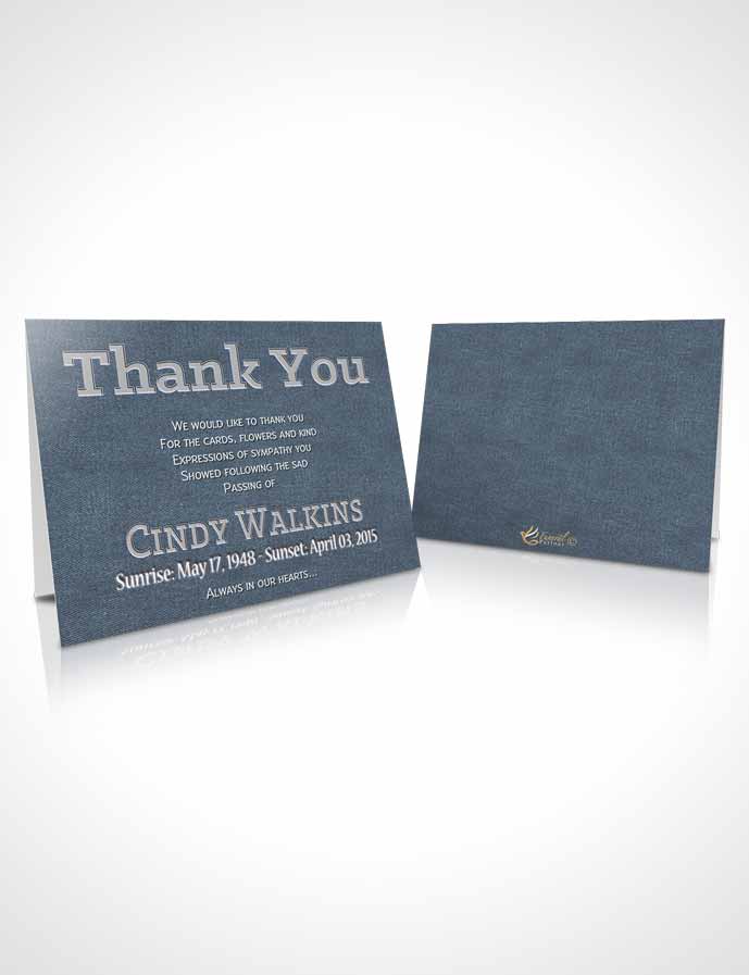 Funeral Thank You Card Template Elegant Love Fairy Mist