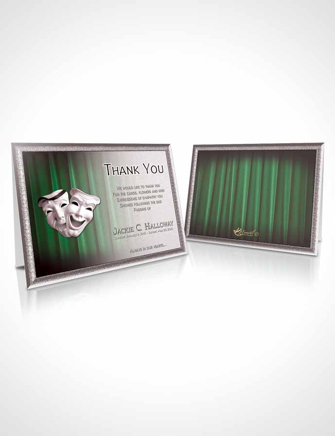 Funeral Thank You Card Template Emerald Actor