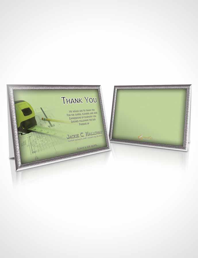 Funeral Thank You Card Template Emerald Architect