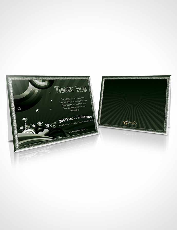 Funeral Thank You Card Template Emerald Childs Journey