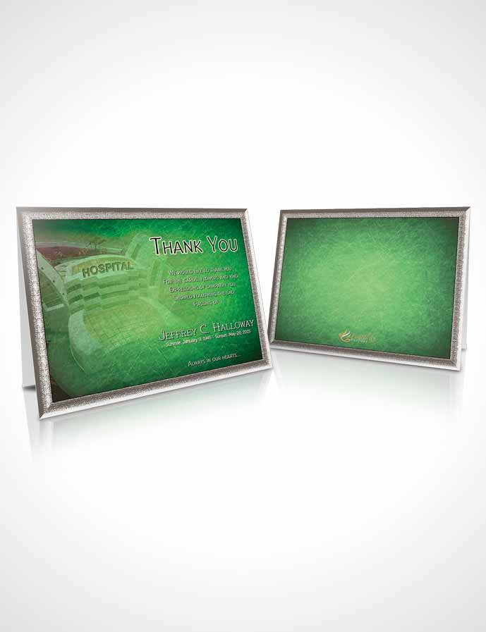 Funeral Thank You Card Template Emerald Doctor