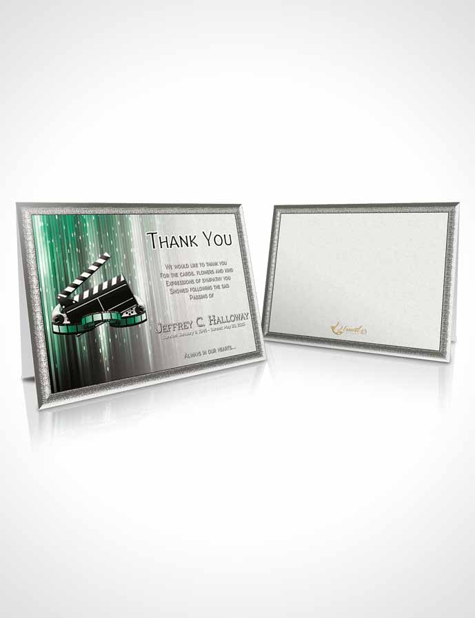 Funeral Thank You Card Template Emerald Star Media Pro