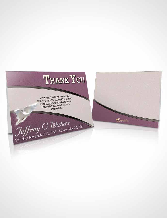 Funeral Thank You Card Template Evening Clarity
