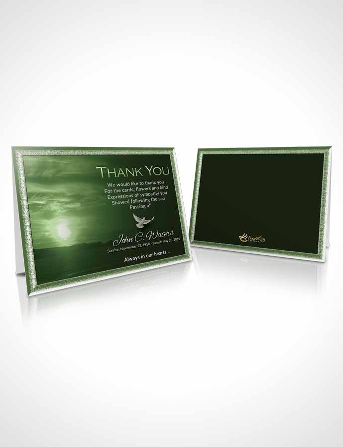 Funeral Thank You Card Template Forest Higher Power