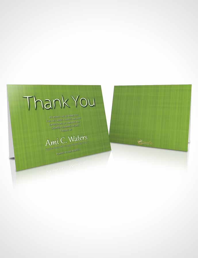Funeral Thank You Card Template Forest Simplicity