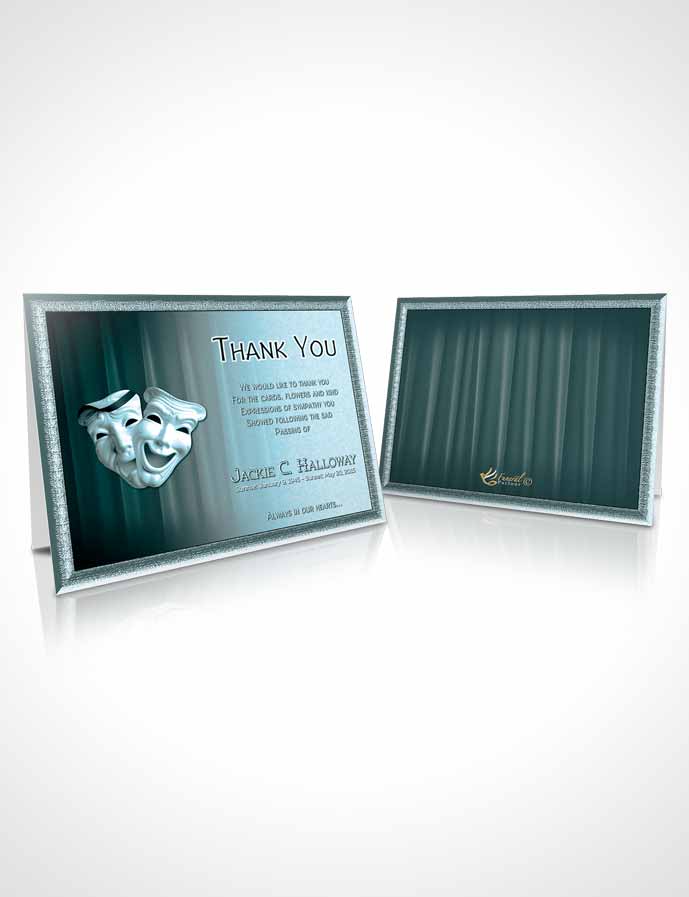 Funeral Thank You Card Template Forest Valley Actor