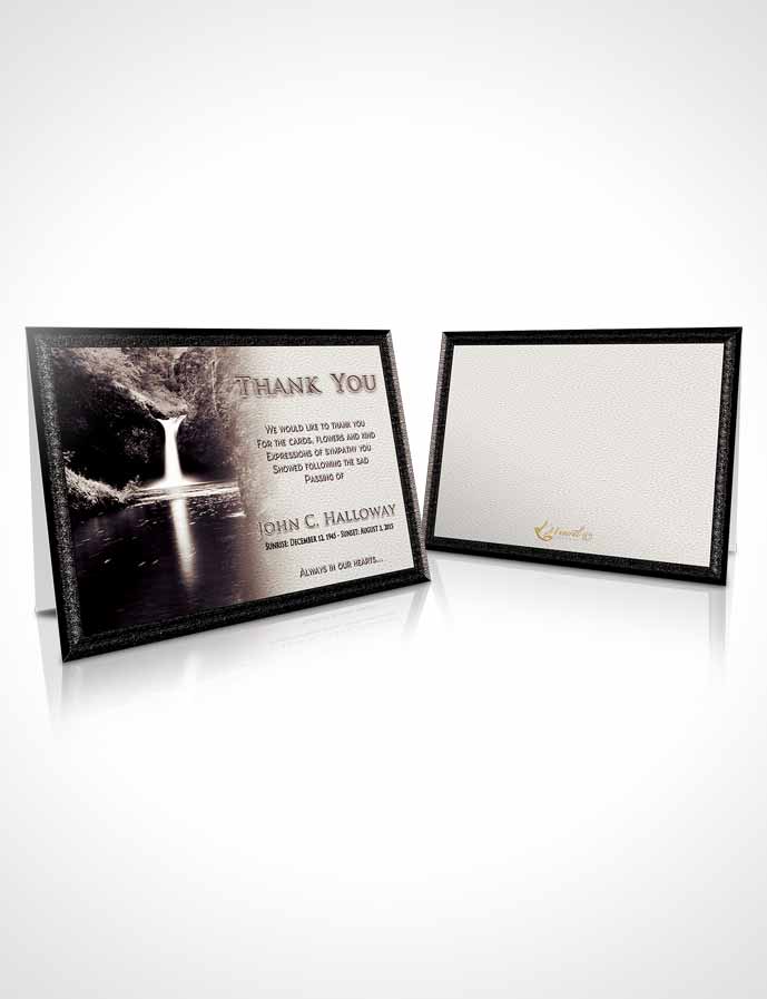Funeral Thank You Card Template Freedom Forest Magic