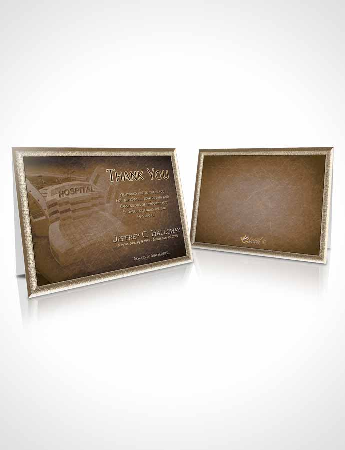 Funeral Thank You Card Template Golden Doctor