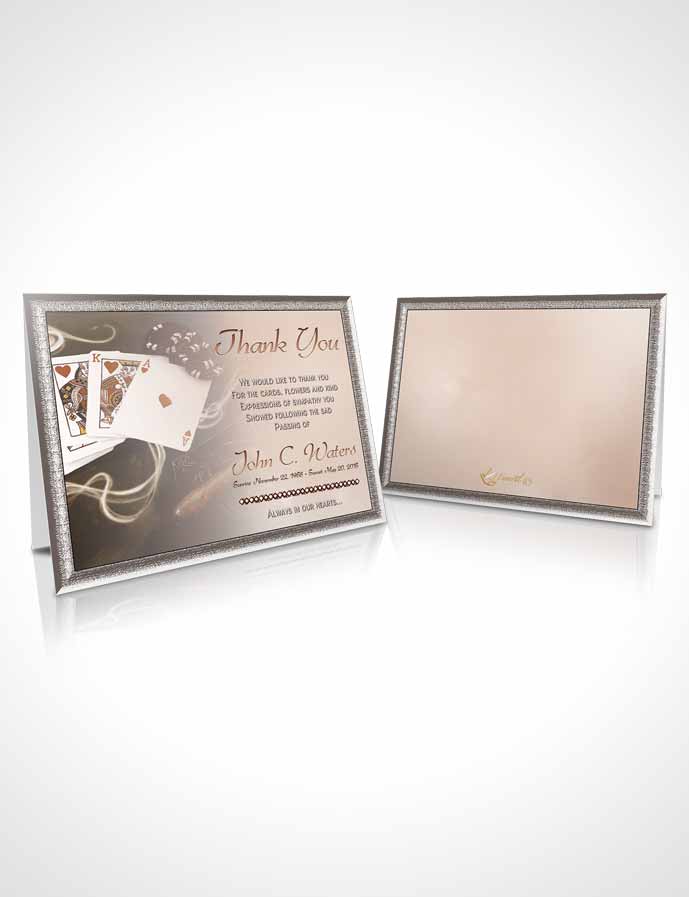 Funeral Thank You Card Template Golden Weekend Card Game