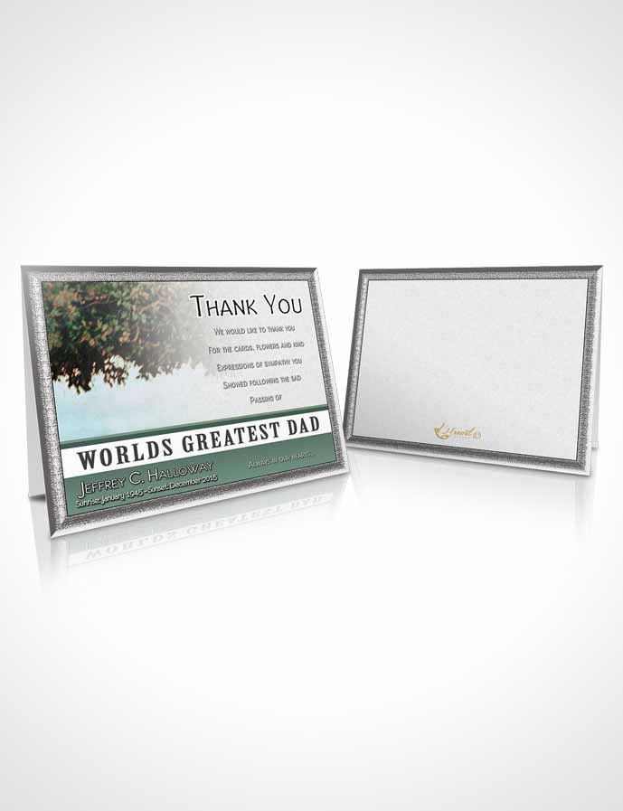 Funeral Thank You Card Template Greatest Dad Early Fall