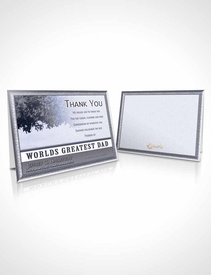 Funeral Thank You Card Template Greatest Dad Soft Ocean