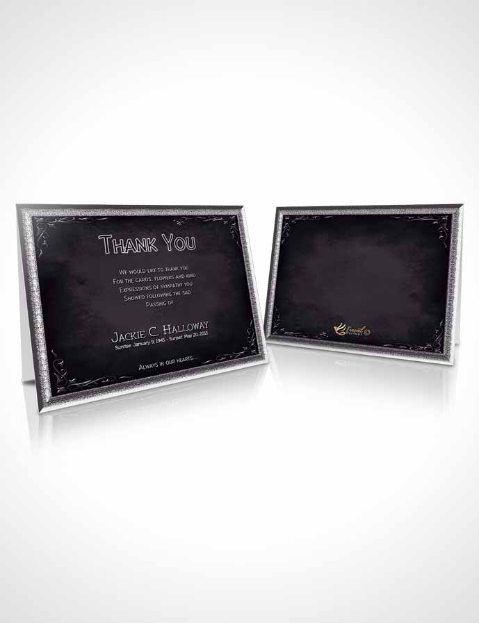 Funeral Thank You Card Template Heavens Touch Deep Desire