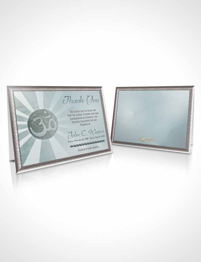 Funeral Thank You Card Template Hinduism Faith Gentle Breeze