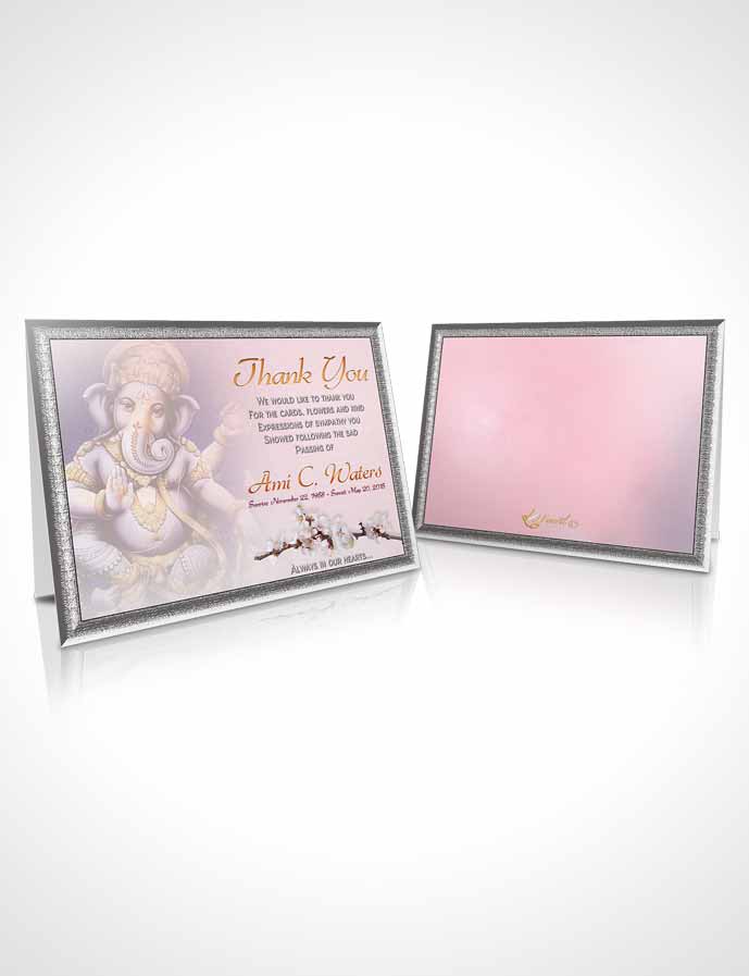 Funeral Thank You Card Template Hinduism Glory Loving Escape