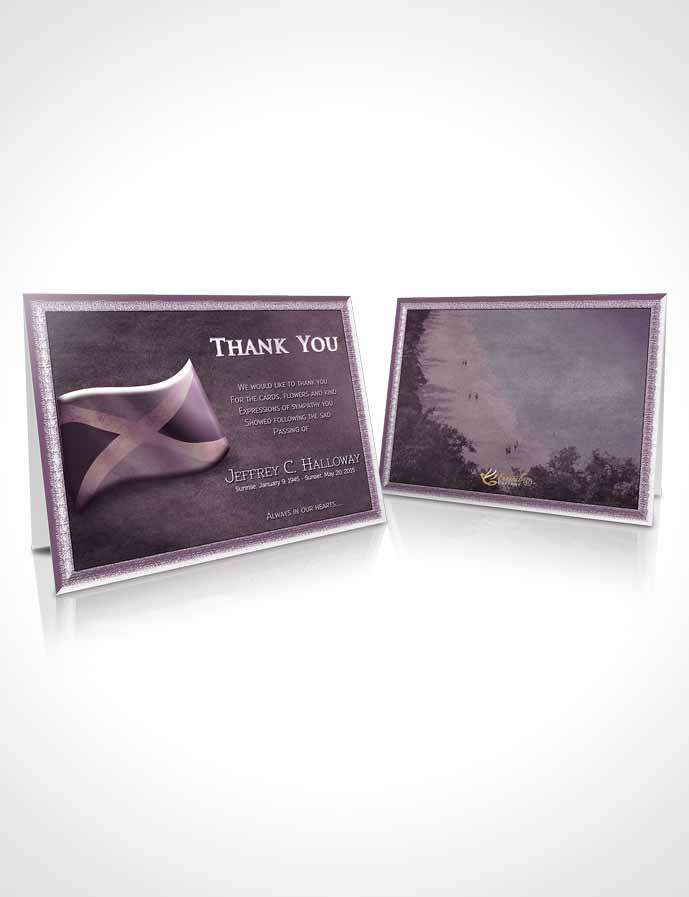 Funeral Thank You Card Template Jamaican Lavender Beauty
