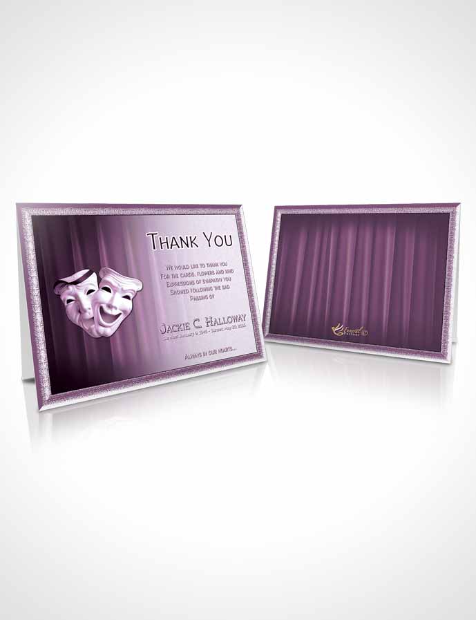 Funeral Thank You Card Template Lavender Actor