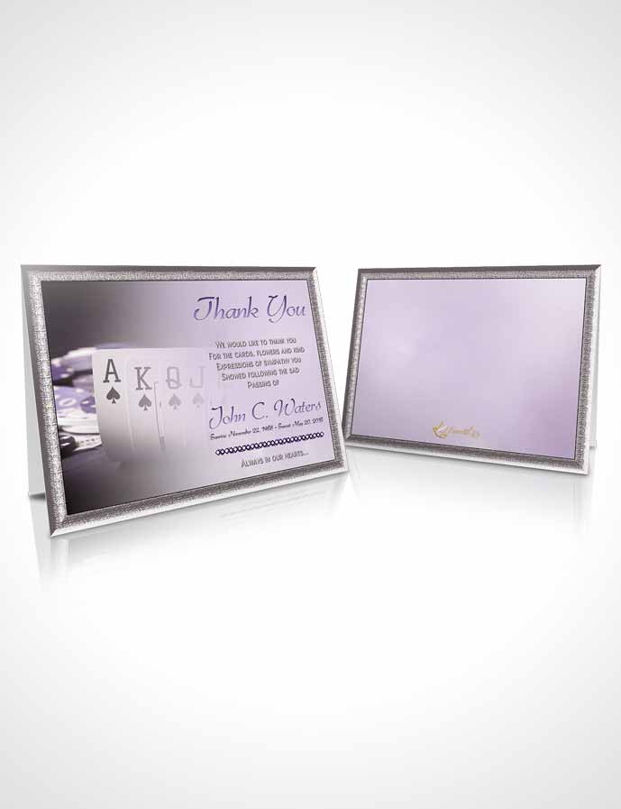 Funeral Thank You Card Template Lavender Cards