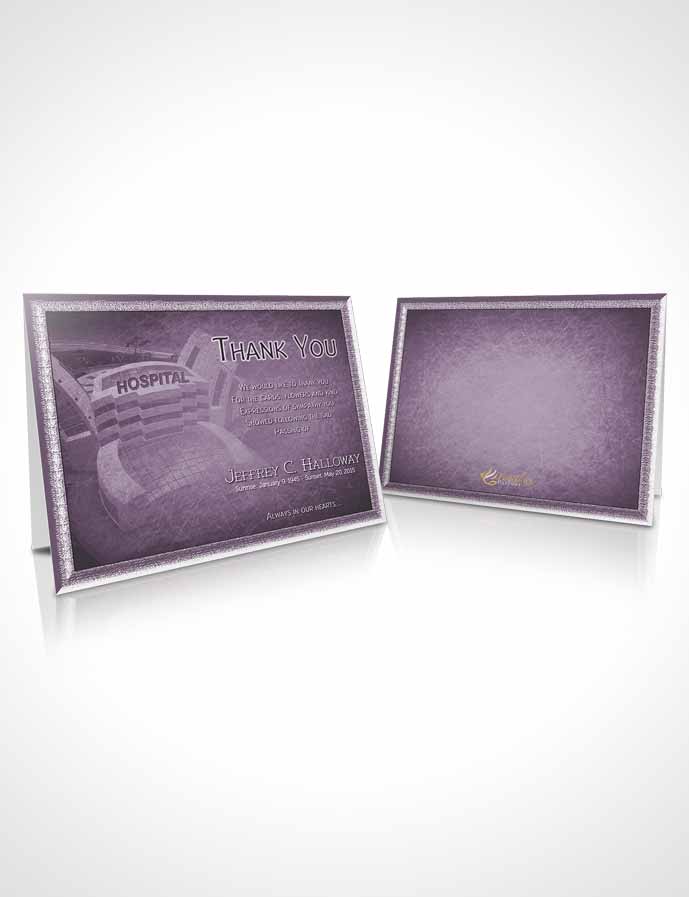 Funeral Thank You Card Template Lavender Doctor