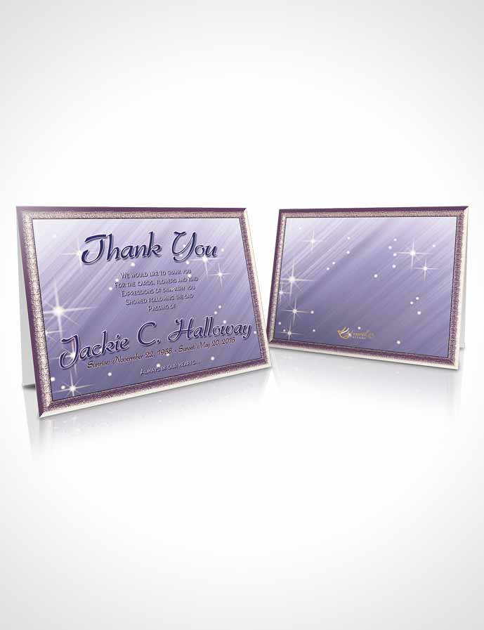 Funeral Thank You Card Template Lavender Mist Serenity