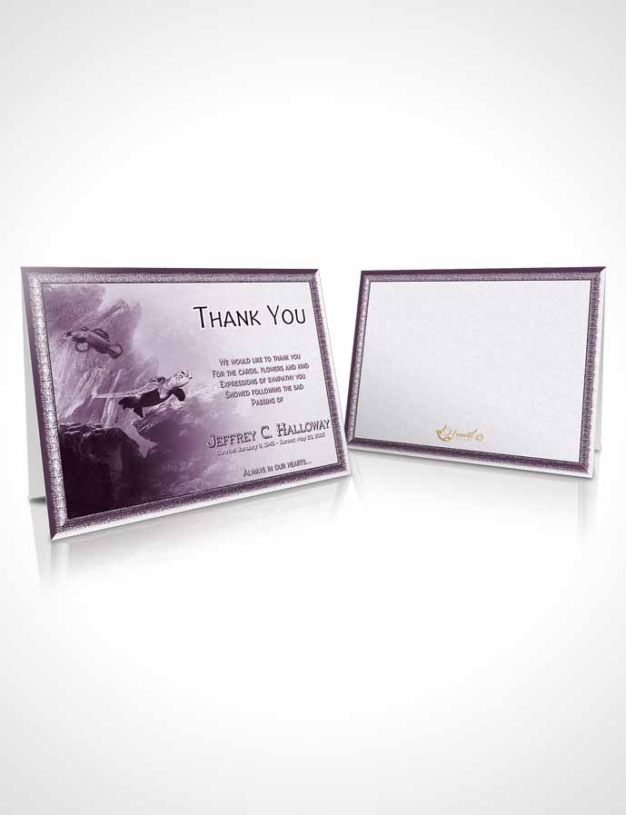 Funeral Thank You Card Template Lavender Water Lover
