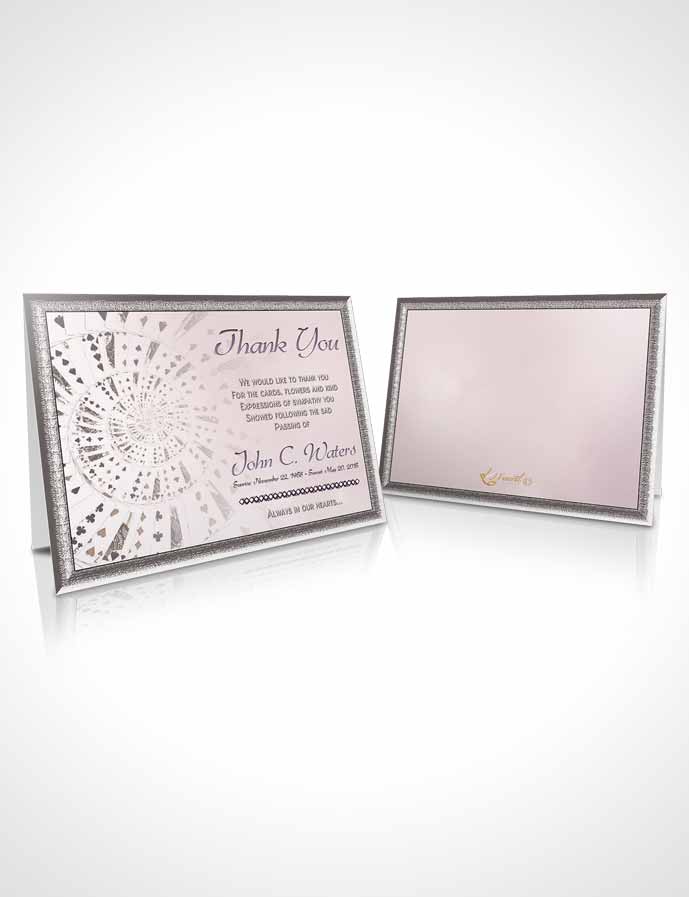 Funeral Thank You Card Template Lets Play Midnight Cards
