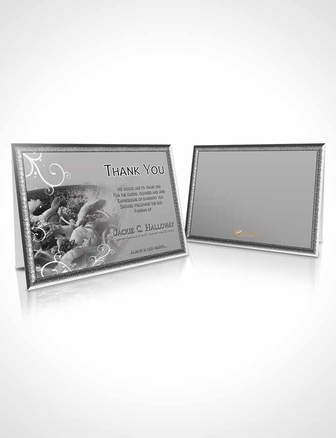 Funeral Thank You Card Template Love of Full Black and White Cooking