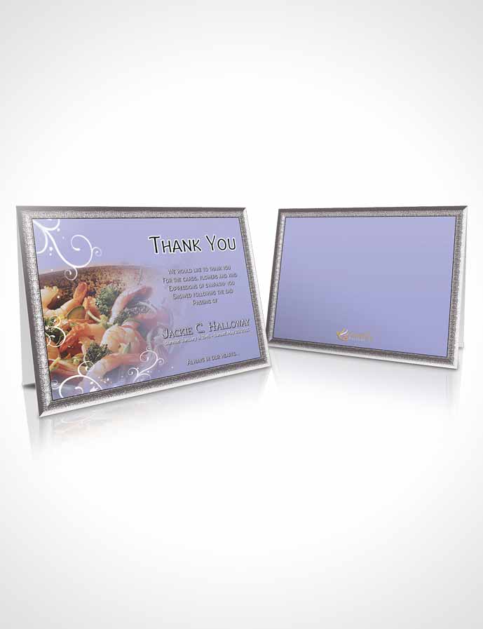 Funeral Thank You Card Template Love of Lavender Cooking