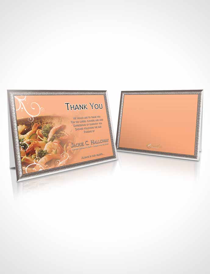 Funeral Thank You Card Template Love of Peach Cooking