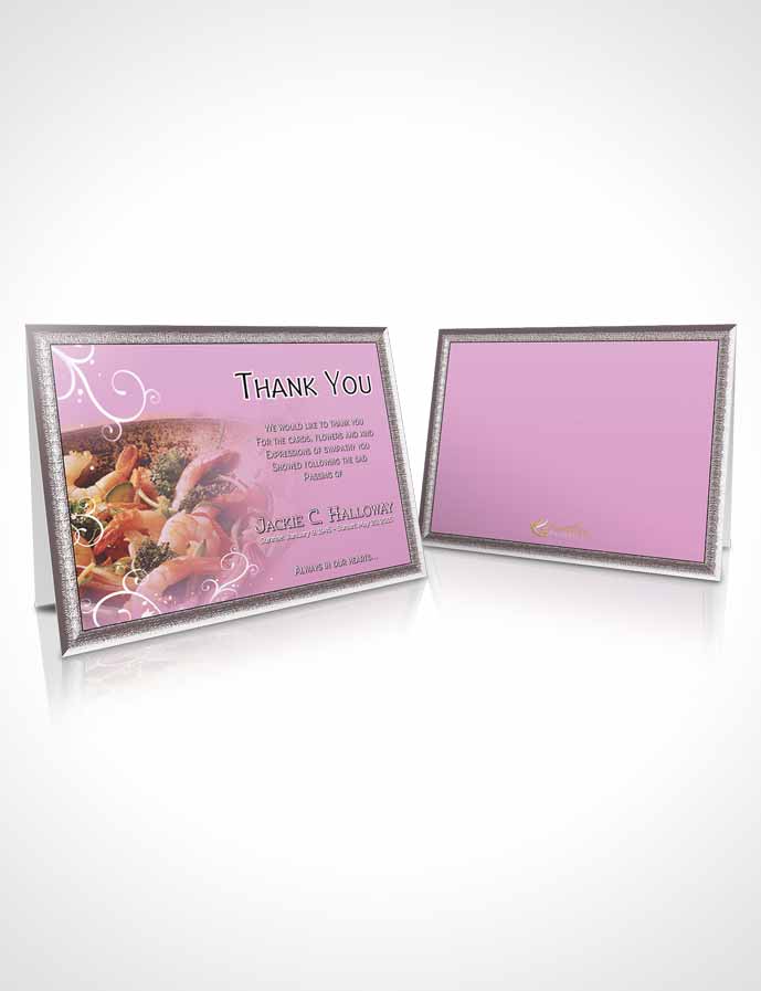 Funeral Thank You Card Template Love of Pink Cooking