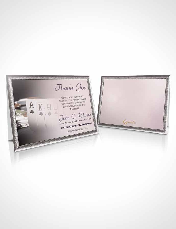 Funeral Thank You Card Template Midnight Cards