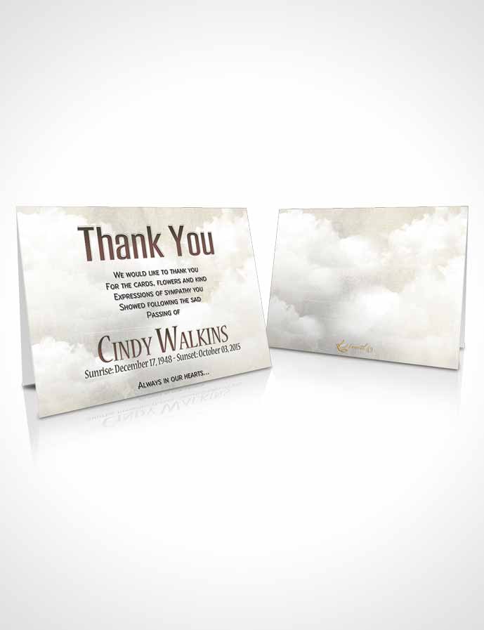 Funeral Thank You Card Template Natural Elegance A Walk in the Park