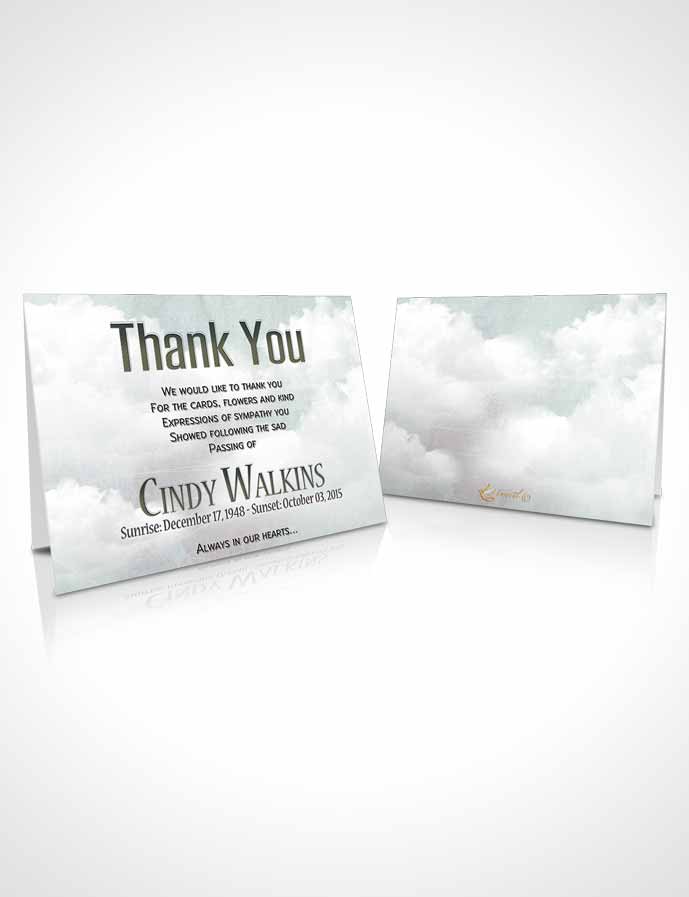Funeral Thank You Card Template Natural Elegance Afternoon Delight