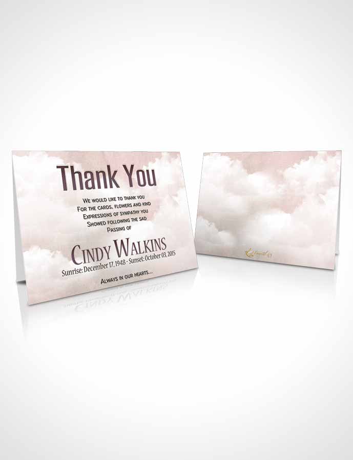 Funeral Thank You Card Template Natural Elegance Island Escape