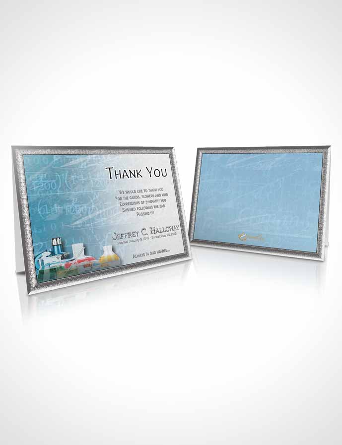 Funeral Thank You Card Template Ocean Chemist
