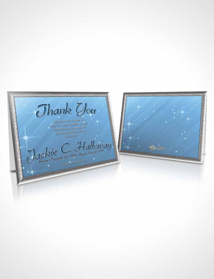 Funeral Thank You Card Template Ocean Serenity