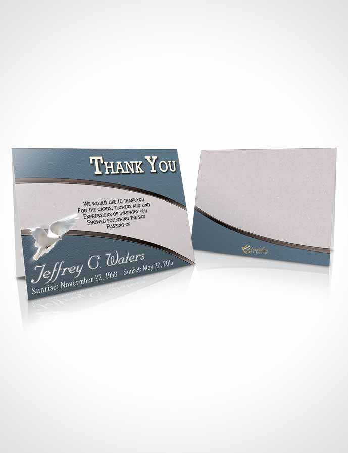 Funeral Thank You Card Template Peaceful Clarity