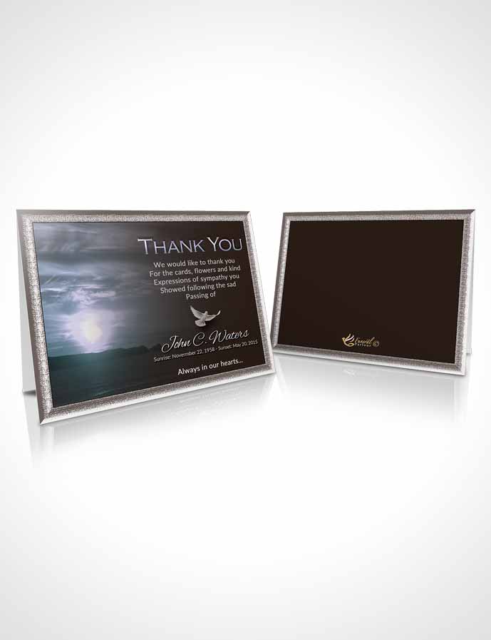 Funeral Thank You Card Template Peaceful Higher Power