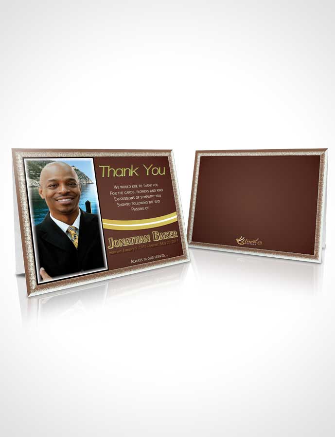 Funeral Thank You Card Template Peachy Journey