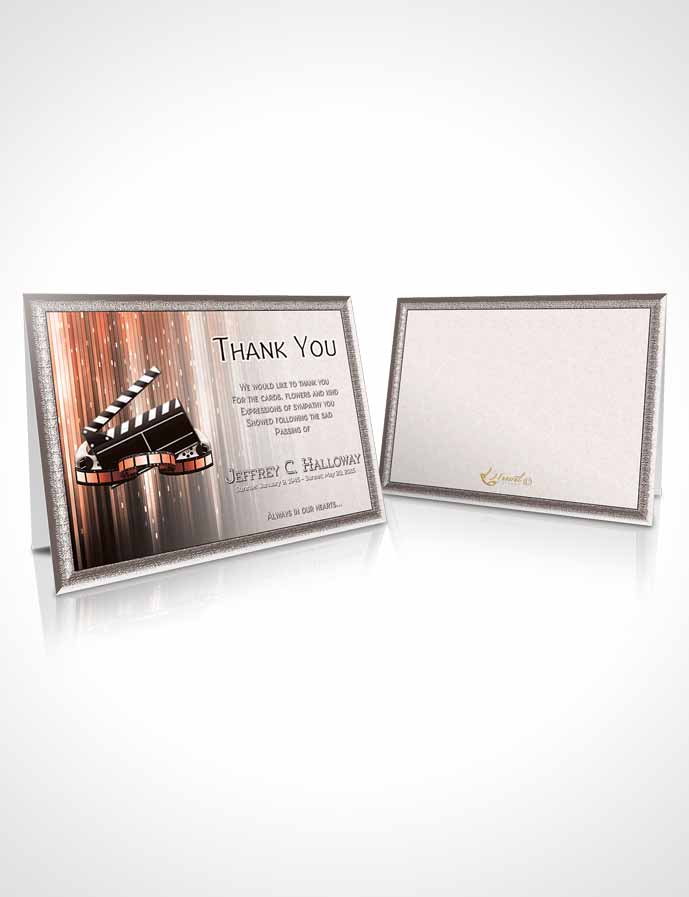Funeral Thank You Card Template Peachy Star Media Pro