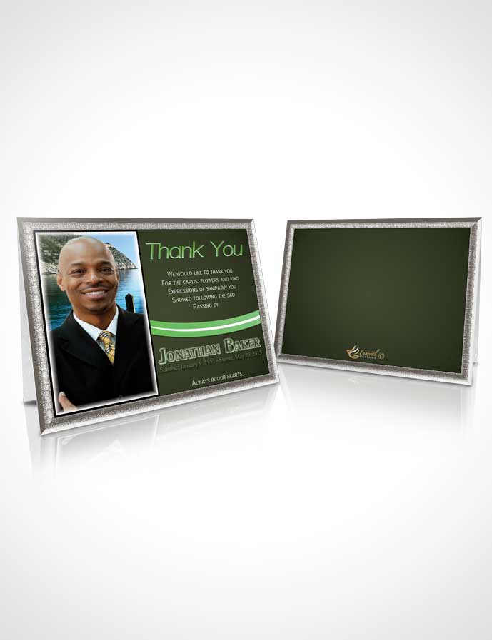 Funeral Thank You Card Template Rainforest Cafe Journey